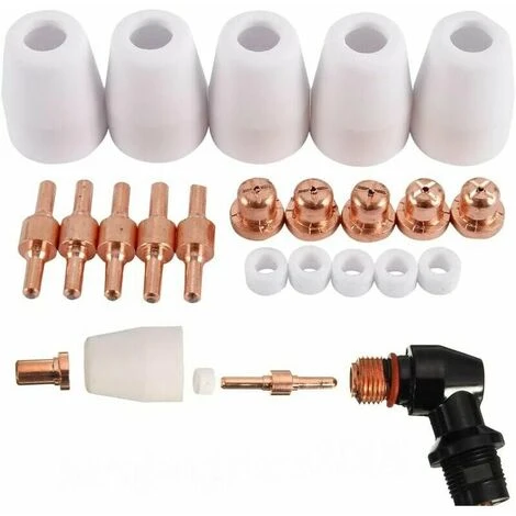 Plasma Taglio Elettrodo Punta Ugello Plasma Cutter Per LG-40 PT-31 CUT40 CUT50100pcs Consumabili Taglio Plasma Aria 5 Plasma Taglio Elettrodo Punta Ugello Plasma Cutter Per LG-40 PT-31 CUT40 CUT50100pcs Consumabili Taglio Plasma Aria - immagine 3