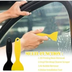 LITZEE 12 Pezzi Spatola Di Plastica Spatola Per Stucco, Strumento Di Installazione Di Adesivi Raschietti Per Vernice Flessibili Per Stampa 3D Rimozione Della Resina Detergente Per Involucri Di Vinile -ProSald Italia 96298487 4