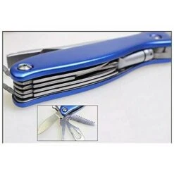 Martello Di Sicurezza Per Auto In Acciaio Inossidabile Multiutensile, Kit Multiutensile Portatile Per Strumento Di Fuga Di Emergenza Per Auto, Campeggio, Famiglia, Blu -ProSald Italia 97073683 3