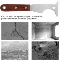 Raschietto Per Vernice Portatile In Acciaio Inossidabile Raschietto Leggero Per Spatola Manico Antiscivolo Multifunzionale Per La Pulizia (2,3 Pollici) -ProSald Italia 97073947 4