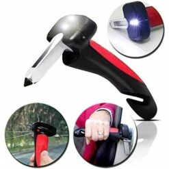 Maniglia Per Auto Fuga Di Sicurezza Finestra Di Salvataggio Martello Di Rottura Automobile Soccorso In Piedi Soccorso Per Auto Uscita Maniglia Di Supporto Portatile Con Luce A LED -ProSald Italia 97075486 5