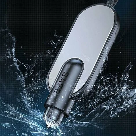 Martello Di Sicurezza Per Auto, Rompivetro Con Taglierina Per Cintura Di Sicurezza - Martello Per Vetri Per Finestrini Automatici In Metallo Strumento Di Fuga Emergente Per Autosoccorso 4 Martello Di Sicurezza Per Auto, Rompivetro Con Taglierina Per Cintura Di Sicurezza - Martello Per Vetri Per Finestrini Automatici In Metallo Strumento Di Fuga Emergente Per Autosoccorso - immagine 2