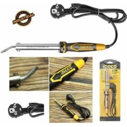 Saldatore A Stagno Punta Piegata Piatta INGCO 60W Professionale Elettrico Con Base Di Appoggio 10 Saldatore A Stagno Punta Piegata Piatta INGCO 60W Professionale Elettrico Con Base Di Appoggio -ProSald Italia 97265463 4