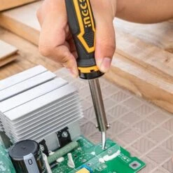 Saldatore A Stagno Punta Piegata Piatta INGCO 60W Professionale Elettrico Con Base Di Appoggio 11 Saldatore A Stagno Punta Piegata Piatta INGCO 60W Professionale Elettrico Con Base Di Appoggio -ProSald Italia 97265463 5