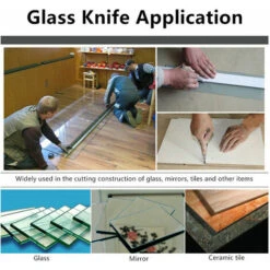 Utensili Per Il Taglio Del Vetro Da 5 Pezzi, Tagliavetro Professionale Con Manico In Metallo Per Tagliare Vetri Spessi E Piastrelle. -ProSald Italia 98115304 4