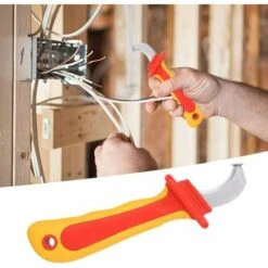 Coltello Da Elettricista Isolato A Punta Dritta Da 1000 V. Tagliacavi Rapido Antimagnetico -ProSald Italia 98122161 5