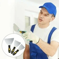 Spatole Per Stucco, 6 Coltelli Per Stucco Con Manici Antiscivolo, Coltelli Per Gesso, Decalcomanie Per Stucco, Carta Da Parati, Vernice, Argento, 23 Mm, 50 Mm, 75 Mm, 100 Mm, 120 Mm, 150 Mm -ProSald Italia 98126225 5