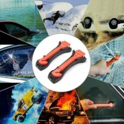 Martelli Di Salvataggio, Martello E Tagliavetri 2 In 1 Rompivetro Tagliacinture Per Auto Rompivetro Di Emergenza Con Fischietto Di Sopravvivenza Martello Di Sicurezza Per Auto Attrezzatura Di Emergenz -ProSald Italia 98126657 5