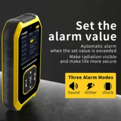 Rilevatore Di Radiazioni Nucleari Contatore Geiger Misuratore Di Radiazioni LCD Portatile Dosimetro Raggi X Raggi γ Raggi β Tester Di Radioattività (Nero) -ProSald Italia 98711857 4