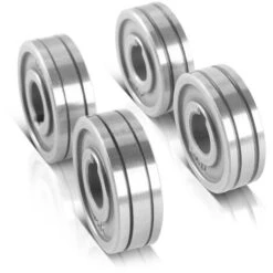 Set Di 4 Rulli Guidafilo / Rulli Passafilo STAHLWERK Con Profilo A V Da 0,6 / 0,8 Mm E Profilo A U Da 1,0 / 1,2 Mm Per La Saldatura Di Alluminio, Filo Animato E Filo Pieno Con Impianti Di Saldatura MI -ProSald Italia 98883915 3