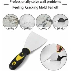 Spatola In Acciaio Inossidabile 4 Pezzi 2-3-4-5 Pollici (giallo Nero) -ProSald Italia 99779200 2