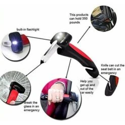 Maniglia Per Auto Fuga Di Sicurezza Finestra Di Salvataggio Martello Di Rottura Aiuto Per La Posizione In Piedi Dell'automobile Assistenza Per Auto Di Soccorso Uscita Maniglia Di Supporto Portatile Co -ProSald Italia 99780035 3