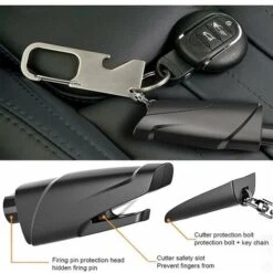 Martelli Di Sicurezza Per Auto, Martello Di Sicurezza Per Auto, Rompivetri, Rompivetri Con Taglia Cinture, Per Apertura Vetri Auto In Emergenza -ProSald Italia 99780347 4