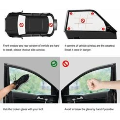 Martelli Di Emergenza Da 2 Pezzi Con Taglierina Per Cintura Di Sicurezza Per Rompivetro, Martello Di Sicurezza Per Auto, Strumenti Di Fuga Automatica -ProSald Italia 99780784 4