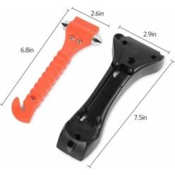 Martelli Di Emergenza Da 2 Pezzi Con Taglierina Per Cintura Di Sicurezza Per Rompivetro, Martello Di Sicurezza Per Auto, Strumenti Di Fuga Automatica -ProSald Italia 99780784 5