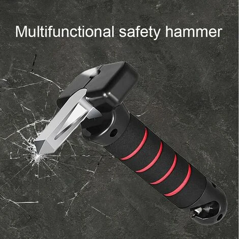 Martello Di Sicurezza Per Auto Multifunzionale, Maniglia Ausiliaria Per Auto, Strumento Di Fuga Di Emergenza Con Rompivetro E Taglierina Per Cintura Di Sicurezza, Adatto Per Auto, Ufficio, Casa, 4 Martello Di Sicurezza Per Auto Multifunzionale, Maniglia Ausiliaria Per Auto, Strumento Di Fuga Di Emergenza Con Rompivetro E Taglierina Per Cintura Di Sicurezza, Adatto Per Auto, Ufficio, Casa, - immagine 2
