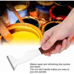 Raschietto Manuale Per Vernice In Acciaio Inossidabile Raschietto Leggero Per Spatola Manico Multifunzionale Antiscivolo Per La Pulizia (2,3 Pollici) -ProSald Italia 99783077 3