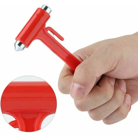 Martello Di Sicurezza - Martello Di Emergenza Martello Di Sicurezza Per Auto Strumento Di Fuga Di Emergenza Taglia Cinture Di Sicurezza In Acciaio Taglia Vetri (rosso) 6 Martello Di Sicurezza - Martello Di Emergenza Martello Di Sicurezza Per Auto Strumento Di Fuga Di Emergenza Taglia Cinture Di Sicurezza In Acciaio Taglia Vetri (rosso) - immagine 4