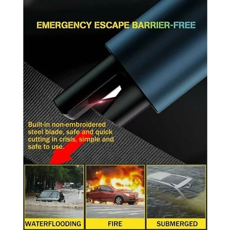 Taglia Cinture Di Sicurezza Per Finestrini, Martello Di Sicurezza Per Auto 2 In 1, Testa In Acciaio Al Tungsteno, Scocca In Alluminio, Strumento Di Sopravvivenza Per Auto Portachiavi Portatile (10 2 C 6 Taglia Cinture Di Sicurezza Per Finestrini, Martello Di Sicurezza Per Auto 2 In 1, Testa In Acciaio Al Tungsteno, Scocca In Alluminio, Strumento Di Sopravvivenza Per Auto Portachiavi Portatile (10 2 C - immagine 4