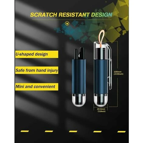 Taglia Cinture Di Sicurezza Per Finestrini, Martello Di Sicurezza Per Auto 2 In 1, Testa In Acciaio Al Tungsteno, Scocca In Alluminio, Strumento Di Sopravvivenza Per Auto Portachiavi Portatile (10 2 C 7 Taglia Cinture Di Sicurezza Per Finestrini, Martello Di Sicurezza Per Auto 2 In 1, Testa In Acciaio Al Tungsteno, Scocca In Alluminio, Strumento Di Sopravvivenza Per Auto Portachiavi Portatile (10 2 C - immagine 5