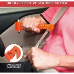 Tagliacinture Di Sicurezza Per Finestrini - Martello Di Salvataggio Per Auto Con Taglierino Per Cinture Di Sicurezza Affilato, Strumenti Di Fuga A Doppia Estremità Per Rompere Vetri In Caso Di Emergen -ProSald Italia 99786223 5